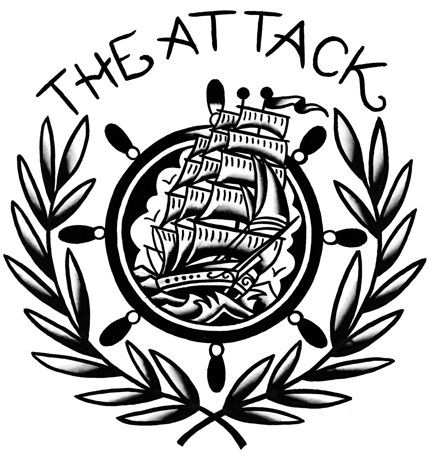 The Attack cut anchor_Ship_black